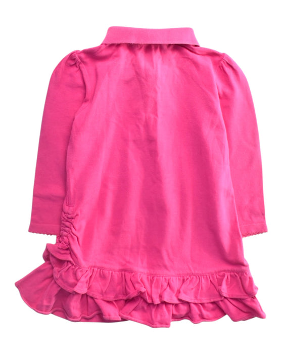 A Pink Long Sleeve Dresses from Ralph Lauren in size 2T for girl. (Back View)