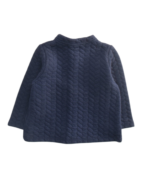 A Navy Puffer/Quilted Coats & Outerwear from Petit Bateau in size 12-18M for girl. (Back View)
