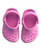 A Pink Slip Ons from Crocs in size 12-18M for girl. (Back View)