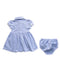 A Blue Dress Sets from Ralph Lauren in size 3-6M for girl. (Back View)