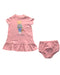 A Pink Dress Sets from Ralph Lauren in size 3-6M for girl. (Front View)