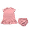 A Pink Dress Sets from Ralph Lauren in size 3-6M for girl. (Back View)