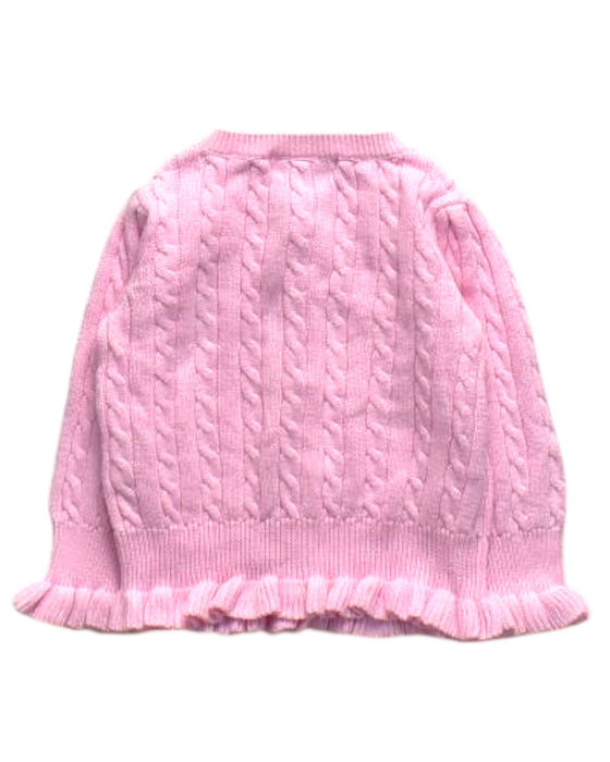 A Pink Cardigans from Ralph Lauren in size 3-6M for girl. (Back View)