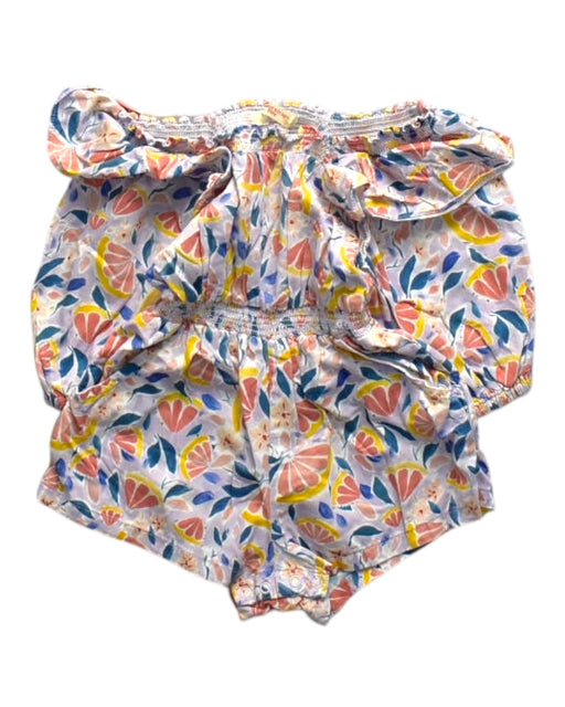 A Multicolour Sleeveless Rompers from Gingersnaps in size 6-12M for girl. (Front View)