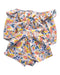 A Multicolour Sleeveless Rompers from Gingersnaps in size 6-12M for girl. (Back View)