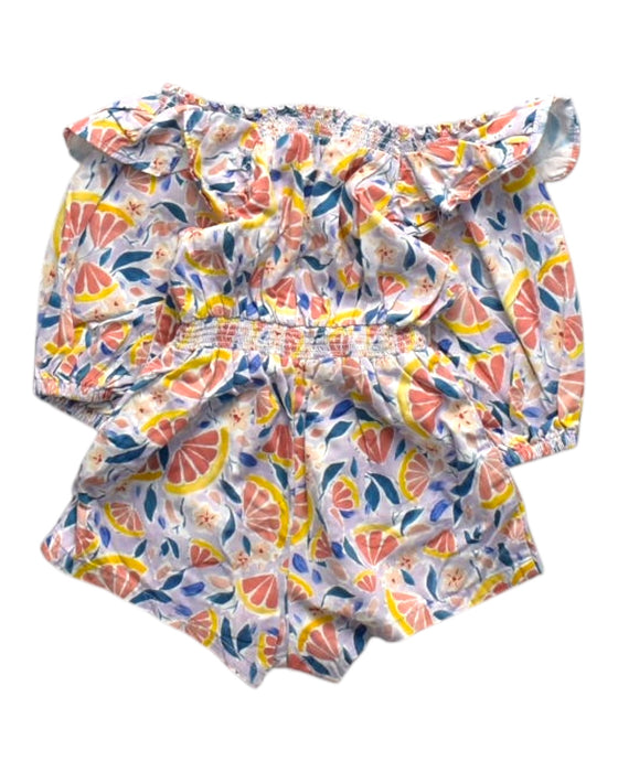 A Multicolour Sleeveless Rompers from Gingersnaps in size 6-12M for girl. (Back View)