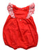 A Red Sleeveless Rompers from Tartine et Chocolat in size 0-3M for girl. (Front View)