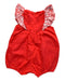 A Red Sleeveless Rompers from Tartine et Chocolat in size 0-3M for girl. (Back View)