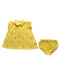 A Yellow Dress Sets from Ralph Lauren in size 0-3M for girl. (Front View)