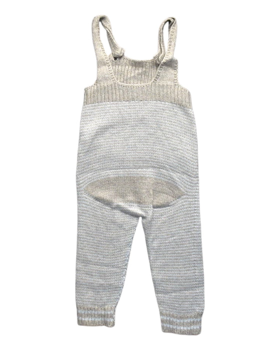 A Grey Long Overalls from Wedoble in size 6-12M for boy. (Back View)