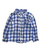 A Blue Long Sleeve Shirts from Petit Bateau in size 4T for boy. (Front View)