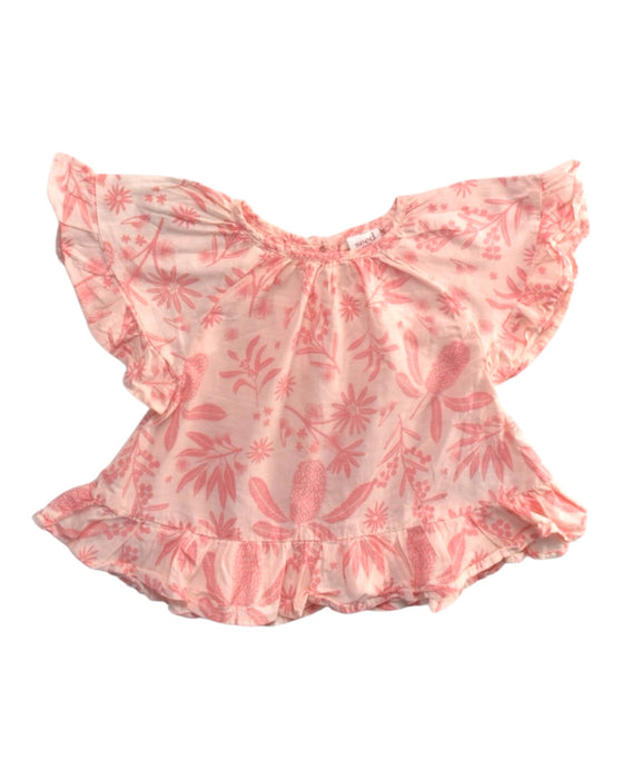 A Pink Short Sleeve Tops from Seed in size 12-18M for girl. (Front View)