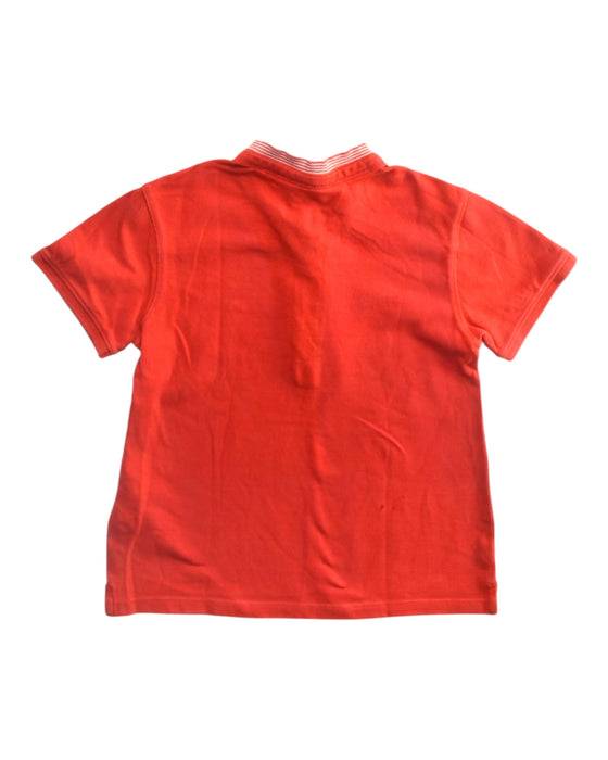 A Red Short Sleeve Polos from Chateau de Sable in size 3T for boy. (Back View)