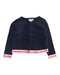 A Navy Cardigans from Jacadi in size 4T for girl. (Front View)
