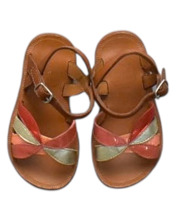 A Multicolour Sandals from Pom d’Api in size 3T for girl. (Back View)