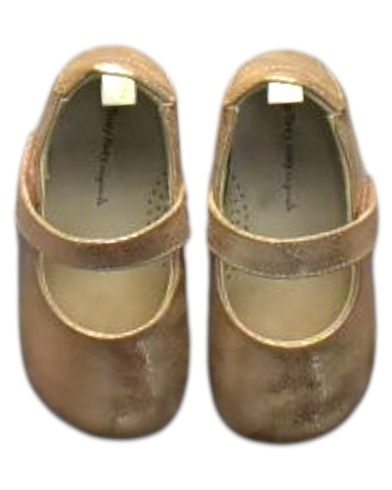 A Gold Flats from Tip Top Joey in size 18-24M for girl. (Back View)