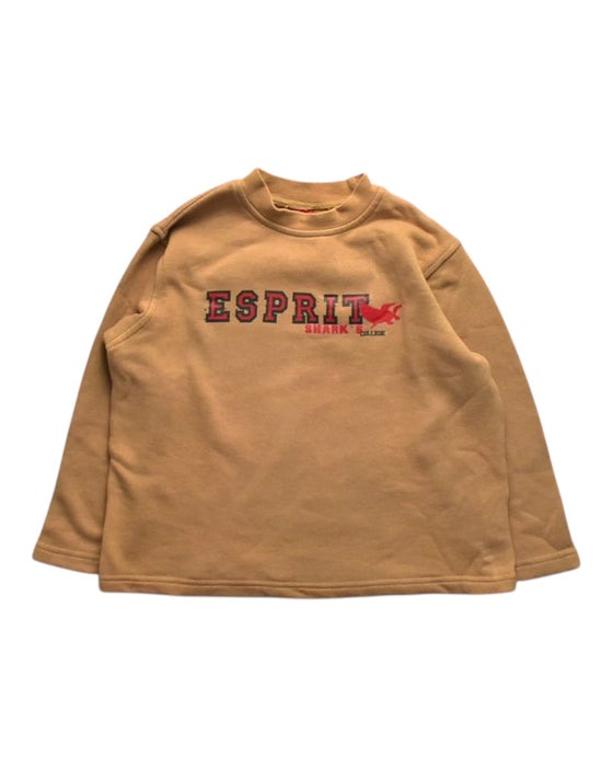 A Beige Long Sleeve T Shirts from Esprit in size 4T for boy. (Front View)
