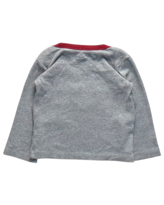 A Grey Long Sleeve T Shirts from Milk on the Rocks in size 12-18M for boy. (Back View)