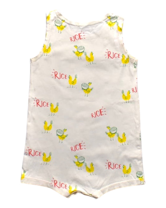 A Multicolour Sleeveless Rompers from Le Petit Society in size 12-18M for boy. (Back View)