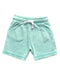 A Teal Shorts from Mothercare in size 6-12M for boy. (Front View)