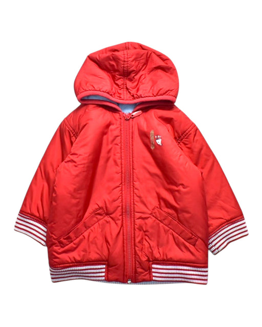 A Red Puffer/Quilted Jackets from Esprit in size 12-18M for girl. (Front View)