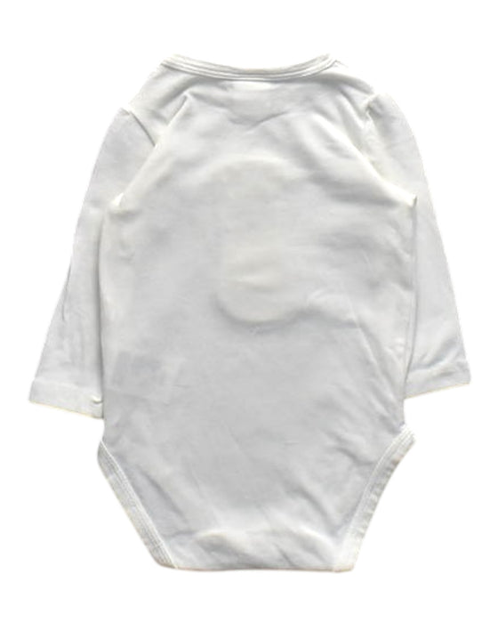 A White Long Sleeve Bodysuits from Seed in size 0-3M for girl. (Back View)