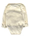 A Ivory Long Sleeve Bodysuits from Purebaby in size 0-3M for girl. (Back View)