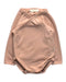 A Peach Long Sleeve Bodysuits from lovingsundays in size 0-3M for girl. (Front View)
