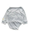A Grey Long Sleeve Bodysuits from Purebaby in size 0-3M for boy. (Back View)