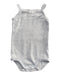 A Grey Sleeveless Bodysuits from Petit Bateau in size 3-6M for girl. (Front View)