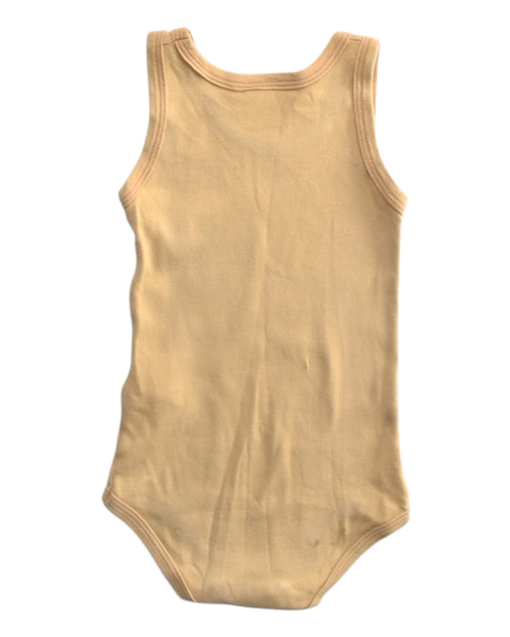A Peach Sleeveless Bodysuits from Petit Bateau in size 6-12M for girl. (Back View)