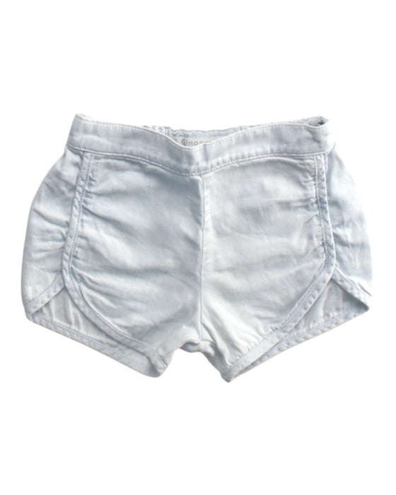 A Blue Shorts from Gingersnaps in size 3-6M for girl. (Front View)