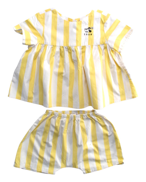 A Yellow Dress Sets from Disney x Sea Apple in size 2T for girl. (Front View)