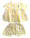 A Yellow Dress Sets from Disney x Sea Apple in size 2T for girl. (Front View)