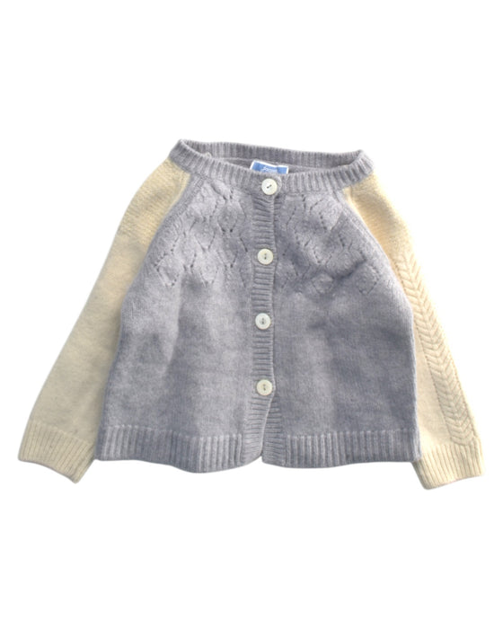 A Grey Cardigans from Jacadi in size 3T for girl. (Front View)