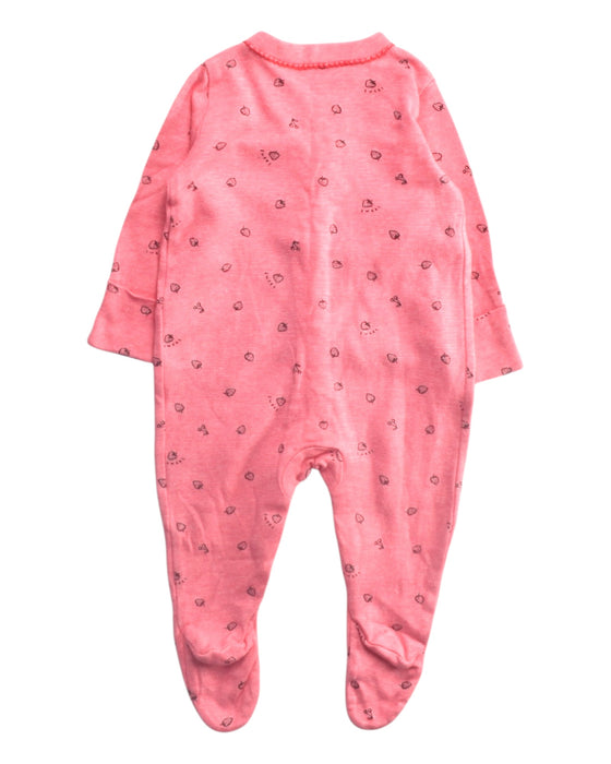 A Pink Onesies from Mothercare in size 3-6M for girl. (Back View)