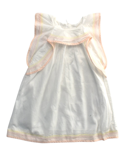 A White Sleeveless Dresses from Chloe in size 12-18M for girl. (Front View)