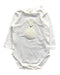 A White Long Sleeve Bodysuits from Seed in size 0-3M for girl. (Front View)