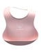 A Pink Bibs from BabyBjorn in size O/S for girl. (Front View)