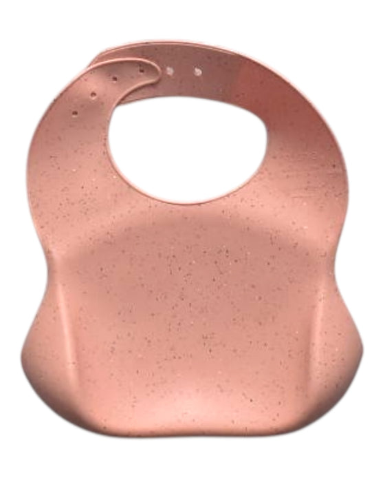 A Pink Bibs from Mushie in size O/S for girl. (Back View)