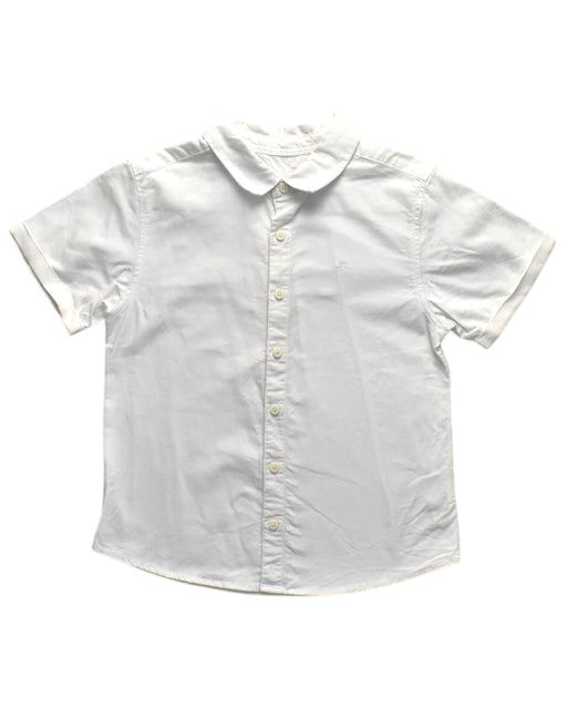 A White Short Sleeve Shirts from Chateau de Sable in size 6T for boy. (Front View)