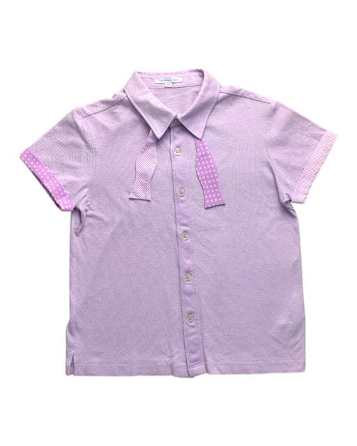 A Purple Short Sleeve Shirts from Nicholas & Bears in size 6T for boy. (Front View)