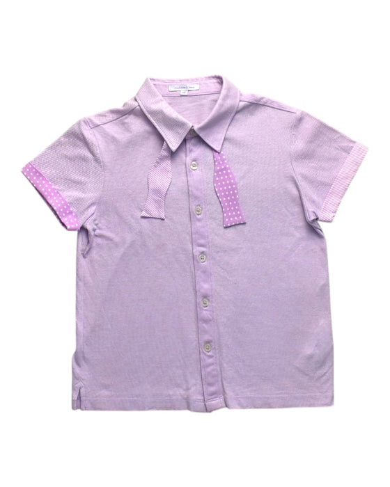 A Purple Short Sleeve Shirts from Nicholas & Bears in size 6T for boy. (Front View)
