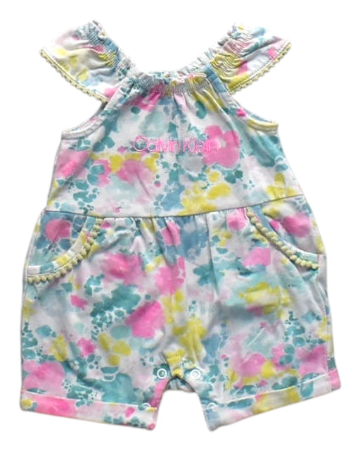 A Multicolour Sleeveless Rompers from Calvin Klein in size 0-3M for girl. (Front View)