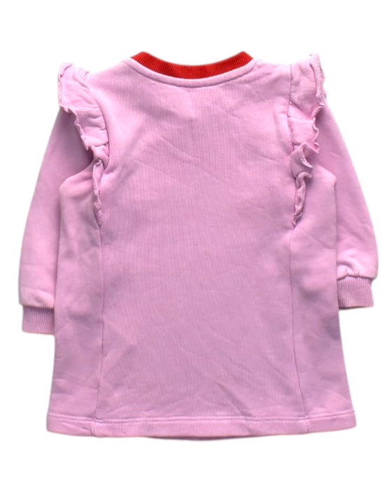 A Pink Long Sleeve Dresses from Kenzo in size 6-12M for girl. (Back View)