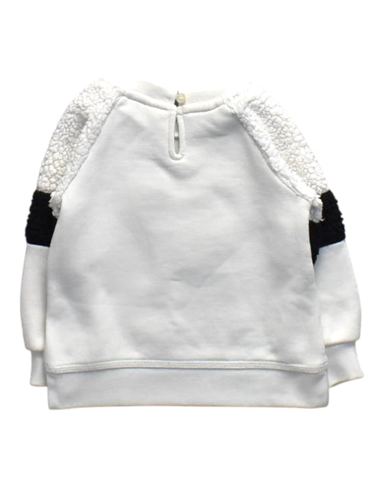 A White Crewneck Sweatshirts from Tommy Hilfiger in size 6-12M for girl. (Back View)
