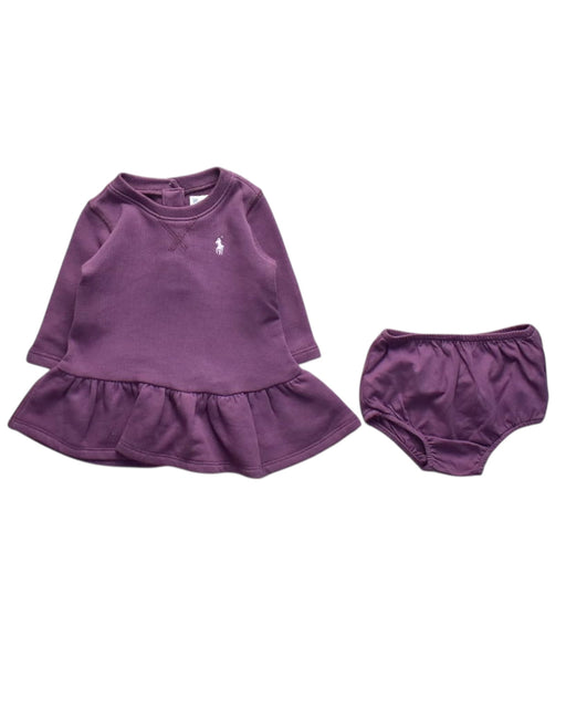 A Purple Dress Sets from Ralph Lauren in size 0-3M for girl. (Front View)