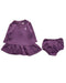 A Purple Dress Sets from Ralph Lauren in size 0-3M for girl. (Front View)