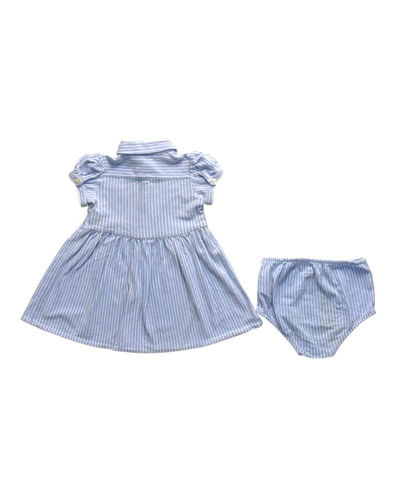 A Blue Dress Sets from Ralph Lauren in size 6-12M for girl. (Back View)