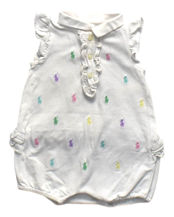 A Multicolour Sleeveless Rompers from Ralph Lauren in size 6-12M for girl. (Front View)